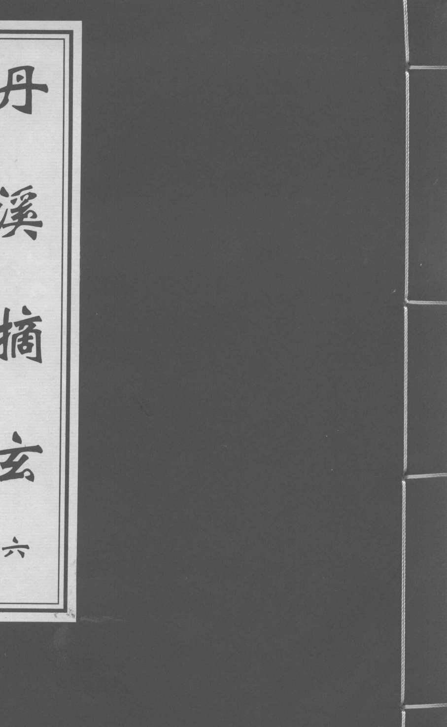 丹溪摘玄  卷6